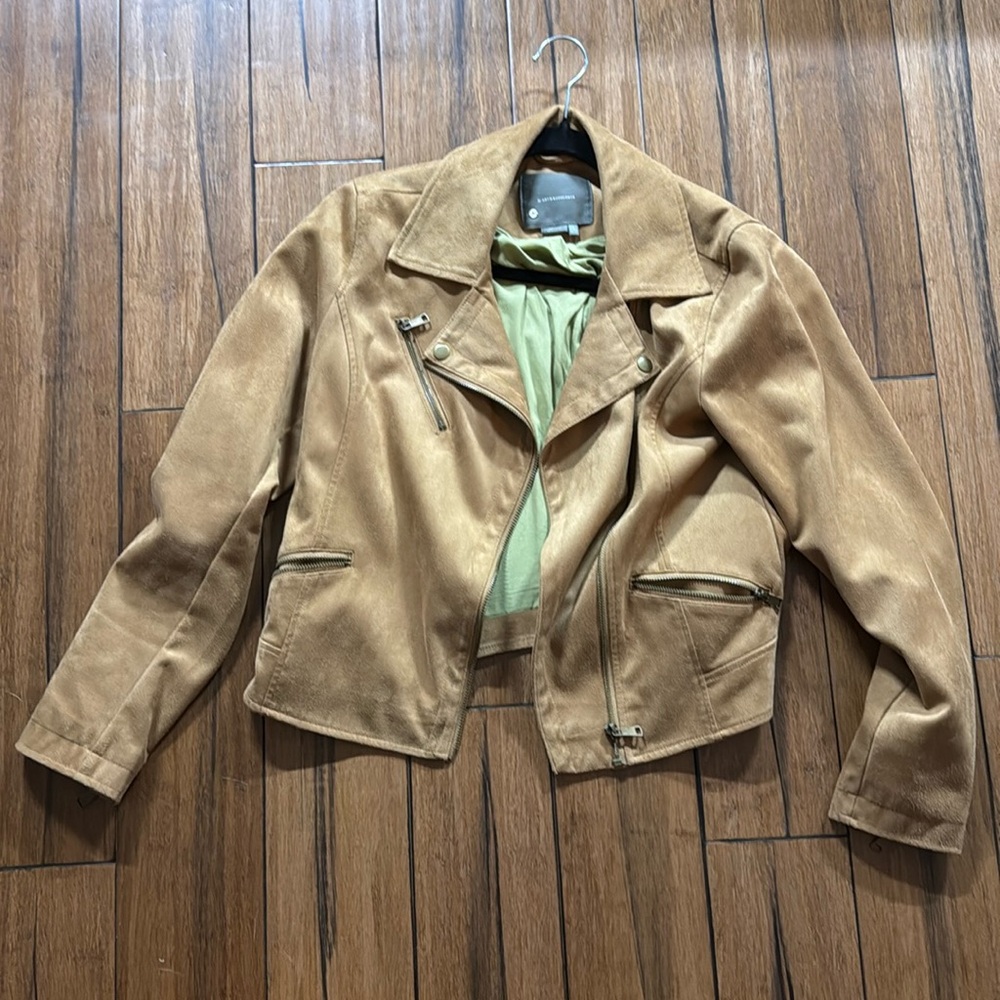 Anthropologie Suede Moto Jacket